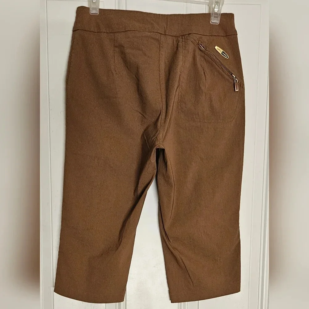 Jamie Sadock Brown Capri Golf Shorts With Pockets Women’s Size 4 - Picture 2 of 10